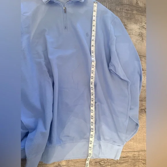 NWOT Ralph Lauren Polo Golf Quarter Zip 100% Pima Cotton XL Blue